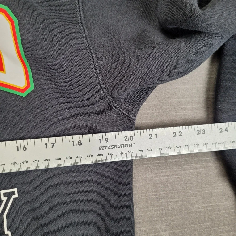 Jordan Howard University HU Mens Hoodie Black Graphic Print Sweatshirt‎ Size S